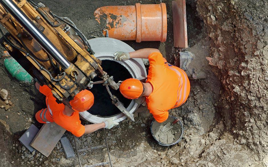 travaux assainissement Belloy-en-France